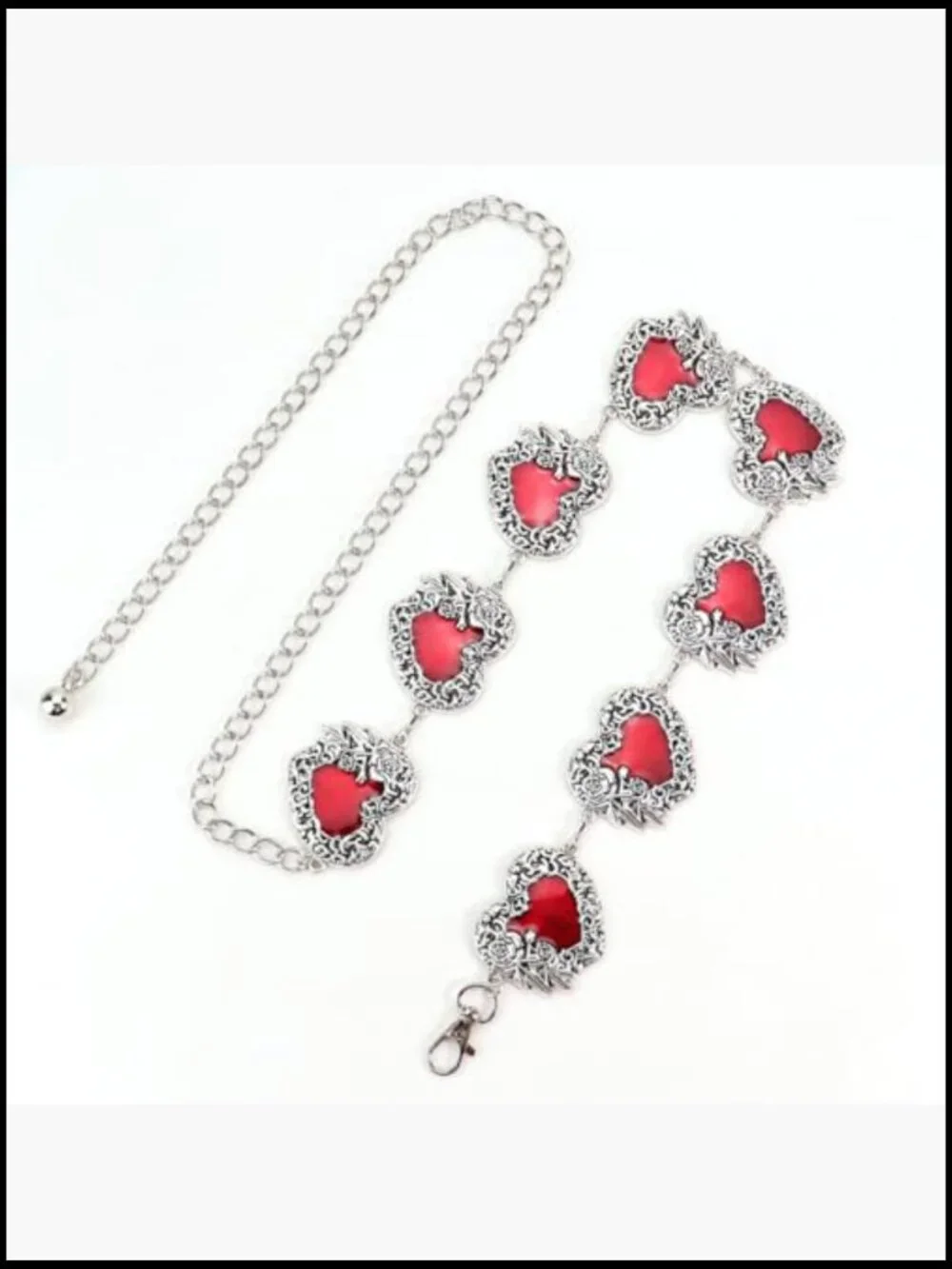 Silver Metal Chain Belt for Dresses and Jeans Western Boho Accessory